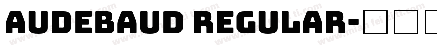 Audebaud Regular字体转换